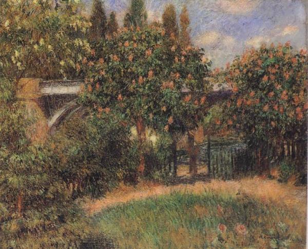 Pierre-Auguste Renoir Railway Bridge at Chatou oil painting picture